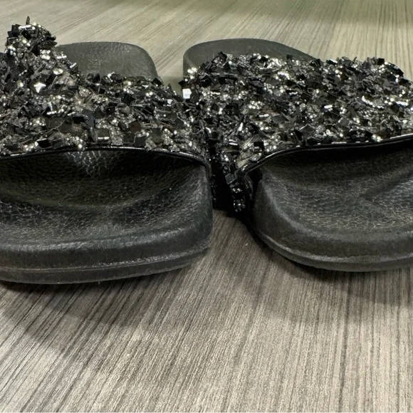 Steve madden glitter bling slides size 7 - Picture 2 of 6